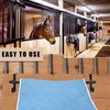 HDYEGY 4Pcs Blanket Rack with Tack Rack,Portable Blanket Bar for