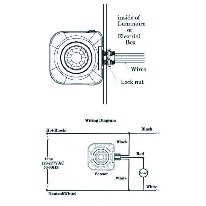 ECOELER Ceiling Occupancy Motion Sensor Switch, High Bay Fixture Mount