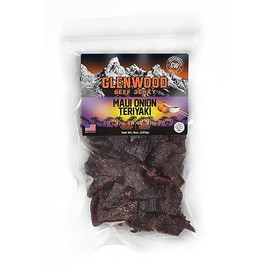 Glenwood Snacks Beef Jerky Maui Onion Teriyaki Jerky 9 Ounce Resealable Bag