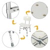 Bariatric Heavy Duty Shower Chair Bath Seat Stool Bathroom Bench