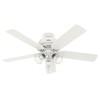 Hunter Fan 52 inch Fresh White Outdoor Ceiling Fan with