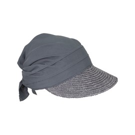 Seeberger Women's Sun Hat, Straw / Fabric Cap -