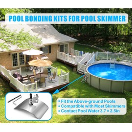 Pool Bonding Kits, BWB680AG Above Ground Pool Skimmer, Compatible with Most Skimmers, in Direct Contact with Pool Water at All Times
