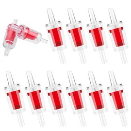 HJZHII 10PCS Aquarium Check Valve, Aquarium Air Pump Check Valve One Way Non-Return Check Valve for Aquarium Air Pump Fish Tank Accessories for 3/16 Inch Airline Tubing
