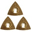 3 Pack - 78mm Carbide Rasp Multi Tool Blades Cutter