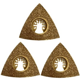 3 Pack - 78mm Carbide Rasp Multi Tool Blades Cutter Saw Set Compatible with Dremel Fein Multimaster Makita Etc Oscillating