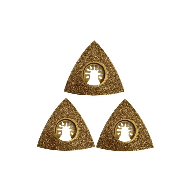 3 Pack - 78mm Carbide Rasp Multi Tool Blades Cutter