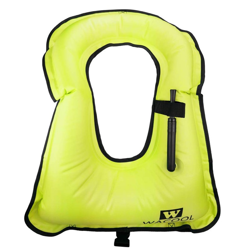 WACOOL Inflatable Snorkel Diving Swimming Scuba Vest Jacket for Adult