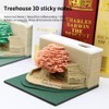 FOMTOR 3D Memo Pad Tree House Model, 200 Sheets Paper