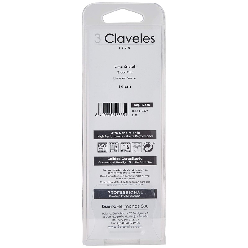 3 Claveles 12335 Lima esterilizable 14 cm Glass