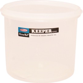 Iwasaki Industry Iwasaki Food Storage Container Clear 1.6L (M) Natural Keeper Round Keeper B-314 N