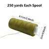 PSON 30 Colors Sewing Thread, 250 Yards Each Spools, Polyester