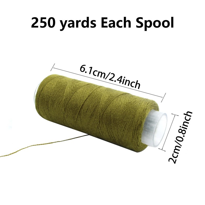 PSON 30 Colors Sewing Thread, 250 Yards Each Spools, Polyester
