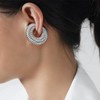 OQKAHIV 2 Pairs of Thick Earrings, Gold Silver Hoop Earrings,
