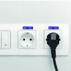 120 Pcs GFCI Protected Outlet Receptacle Plates Label Sticker 0.27×0.95