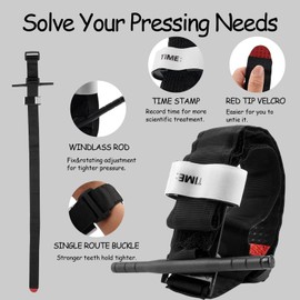 1 Pack Molle Holster Holder Pouch Kit for Emergency First Aid Rescue Medical (Black)