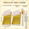 200 PCS Edible Gold Leaf, Gold Leaf Sheets, Easy to