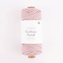 Rico Design Creative Cotton Cord Skinny 190 g 55 m Colour: 013 Dusky Pink