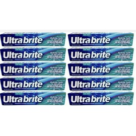 lot of 8 Ultra Brite Cool Mint Toothpaste with Baking Soda & Peroxide 6oz.