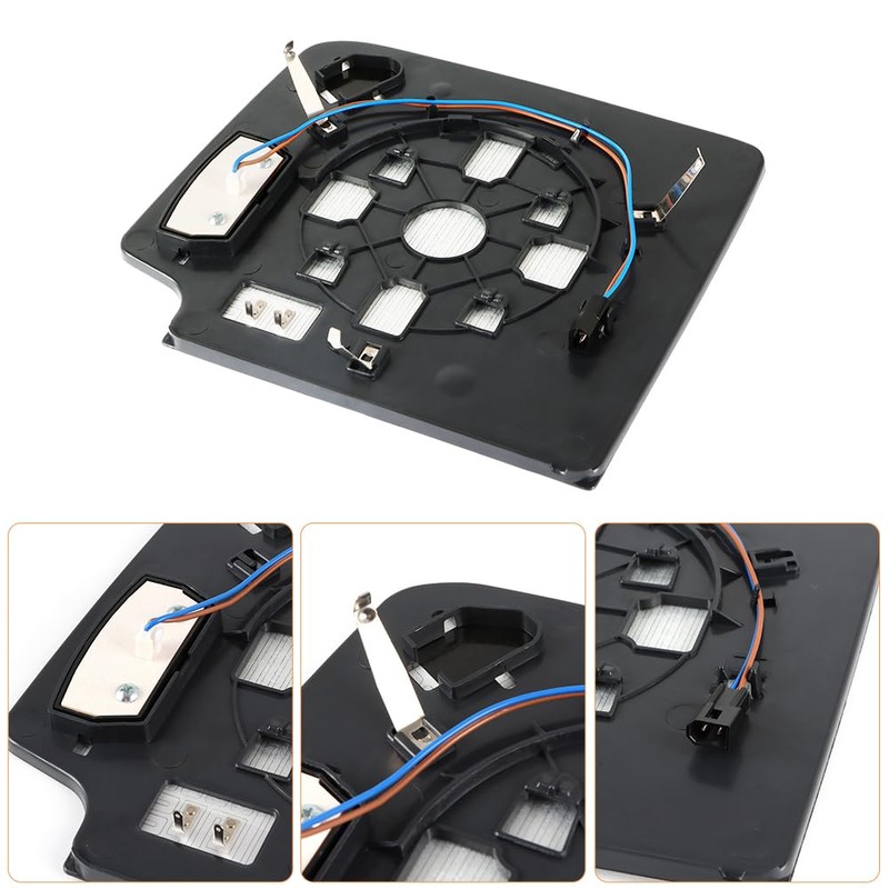 Senzeal Passenger Side Heated Mirror Upper Tow Mirror Glass Replacement