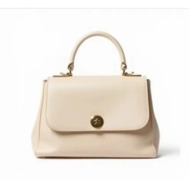 Women PU Leather Handbag French Style Top Handle Tote Bag Elegant Ladies Shoulder Purse for Daily Usesize: 26*11*20CM, color: White1