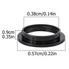 6 Pack Black Lampshade Reducer Ring, E27 Lamp Shade Adaptor