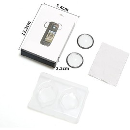 Protector de lente X4 para cámara deportiva Insta360 X4 giratoria de vidrio templado óptico/PC cubierta protectora de lente funda protectora para Insta 360 X4 accesorios (PC)