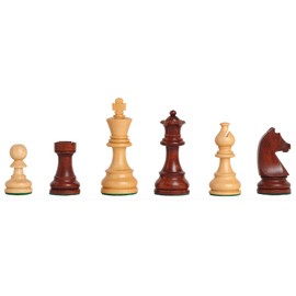 The Championship Chess Set - Pieces Only - 3.75" King (Mahogany Gilded)