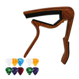 Guitar Capo, Guitar Accessories, 11-Piece Set With Capo And 10 Picks For Acoustic, Electric, Classical Guitars And Ukulele, Quick Key Changes For Performances And Practice