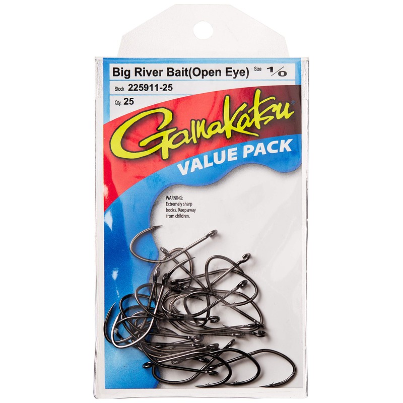 Big River Bait Hook, Size: (25 Pack) Red, 3/0