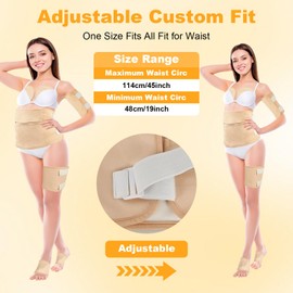 OURGLE Castor Oil Pack Wrap for Women, 9 Pcs Reusable Organic Cotton Kit with Adjustable Elastic Straps – Effective Hot/Cold Compress for Neck, Chest, Waist, Back, Knee & Feet Hot/Cold Therapy