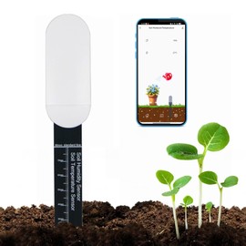 Smart Soil Moisture Meter: Zigbee Soil Moisture Sensor with App Control, Historical Record, Soil Tester with Moisture/Temperature Sensor, Tuya Zigbee Hub Required, Soil Meter for Garden, Plants