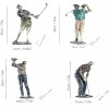 NEW. Classic Old-School Golfer In Chip-Swing Pose. Figurine Sculpture 15h