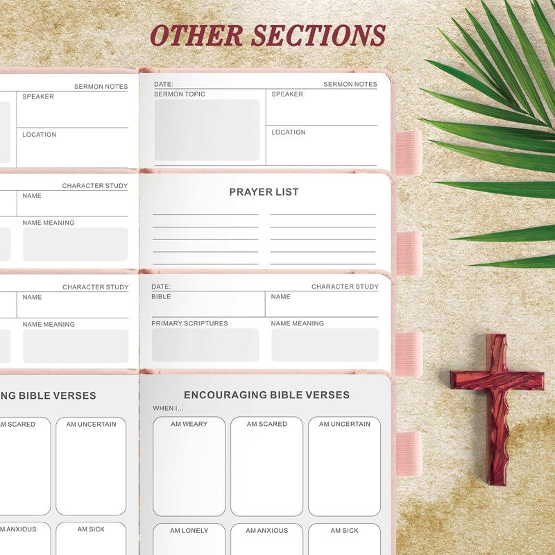 JUBTIC Bible Study Journal - Prayer Journal for Woman Church