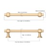 Asidrama 10 Pack 5 Inch(128mm) Champagne Gold Cabinet pulls Kitchen