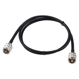 YOTENKO PL259 Jumper Cable - 40 inches Short Coaxial Cable - RG58 Coax 50 Ohm - for SWR Meter, Dummy Load, Ham Radio, CB Radio, Antenna Tuner