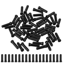 YUXIANLB 100 Pcs Bike Cable End Caps Set Bike Brake Cable End Tips Kit Aluminum Alloy Ends Crimps for Road Mountain Bicycle Black Shift Core Tail Ends Parts Tools
