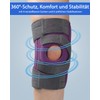 ABYON Kniebandage für Männer und Damen, Verstellbare Knieorthese mit 4