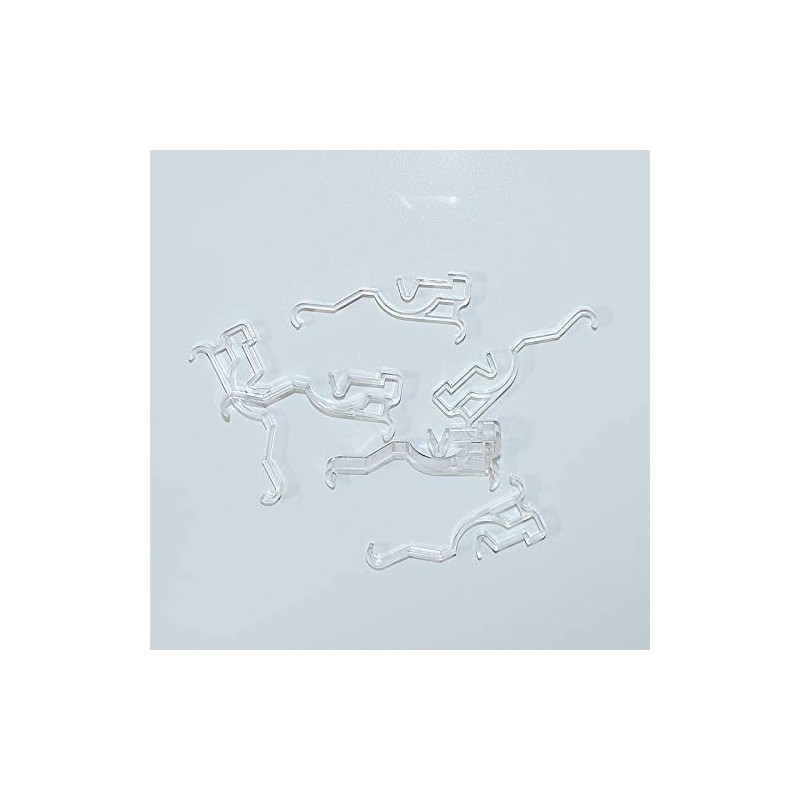 10pcs Valance Clips 2.5inch Arc-Shaped for Blinds Components Accessory Dirsty