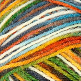 Sockenwolle, L: 200 m, multi color harmony, 50 g