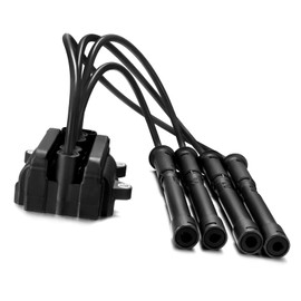 Twilight Garage Ignition Coil Pack Spark Plug Leads 8200084401 For Clio II Kangoo Thalia Twingo I KubistarI (X76)