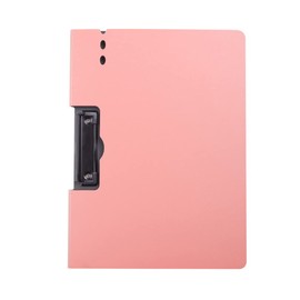 Costowns ct-59 Bi-Fold Double Clip File, Horizontal Clip, Binder, Clipboard, Convenient Pen Slots, Holds 100 A4 Document Papers, 360° Foldable, Thicken PP Material, Document Contract Folder, Office