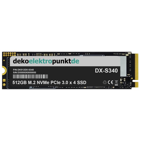dekoelektropunktde 512GB M.2 NVMe Gen3 SSD Festplatte passend für Lenovo