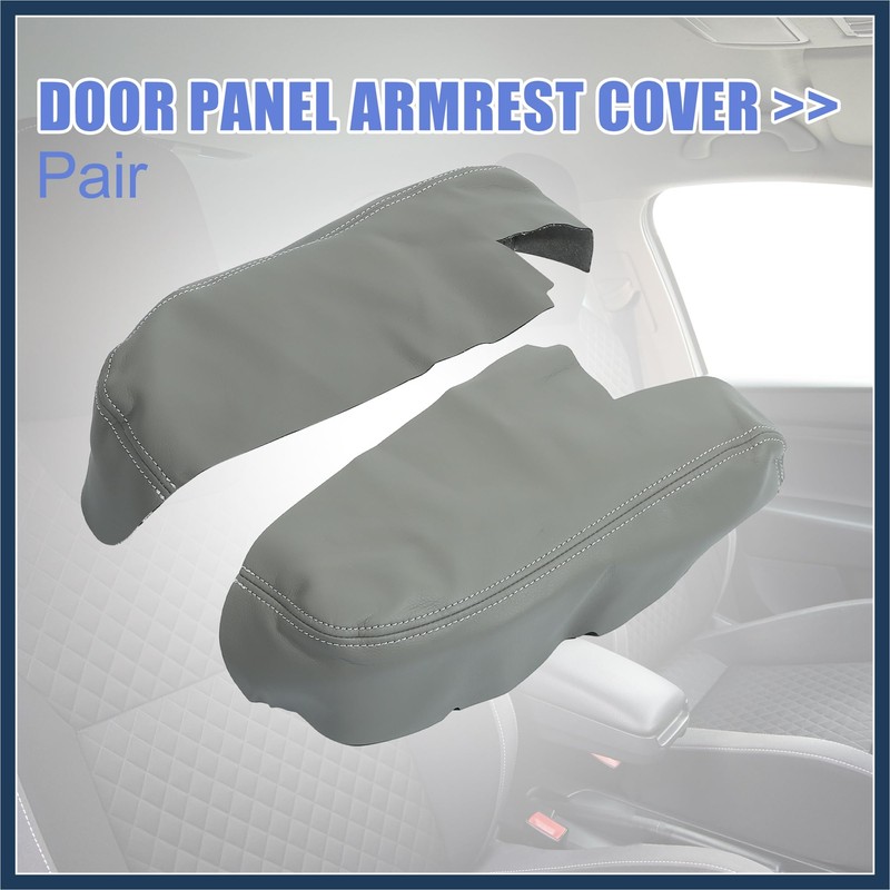 VekAuto 1 Pair Front Door Cover Armrest Cover Pad Replacement