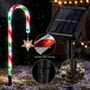 Solar Christmas Pathway Lights for Outdoor Décor – 5-Piece 8-Mode