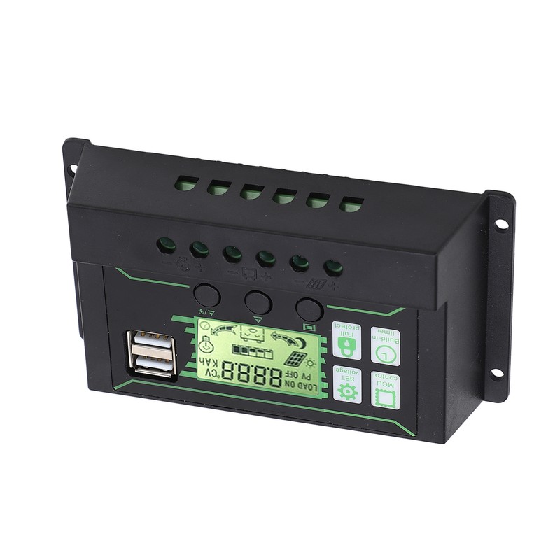Solar Charge Controller 20A 2 USB Output PWM Control 3
