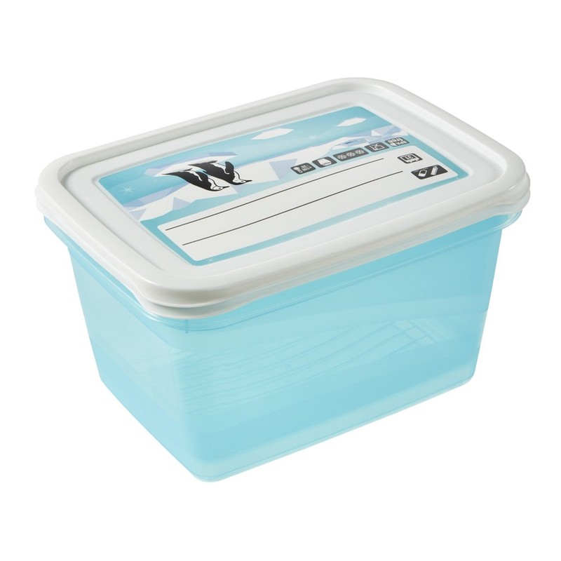 keeeper Food Containers, Set of 2, Freezable, Labelled Lid with