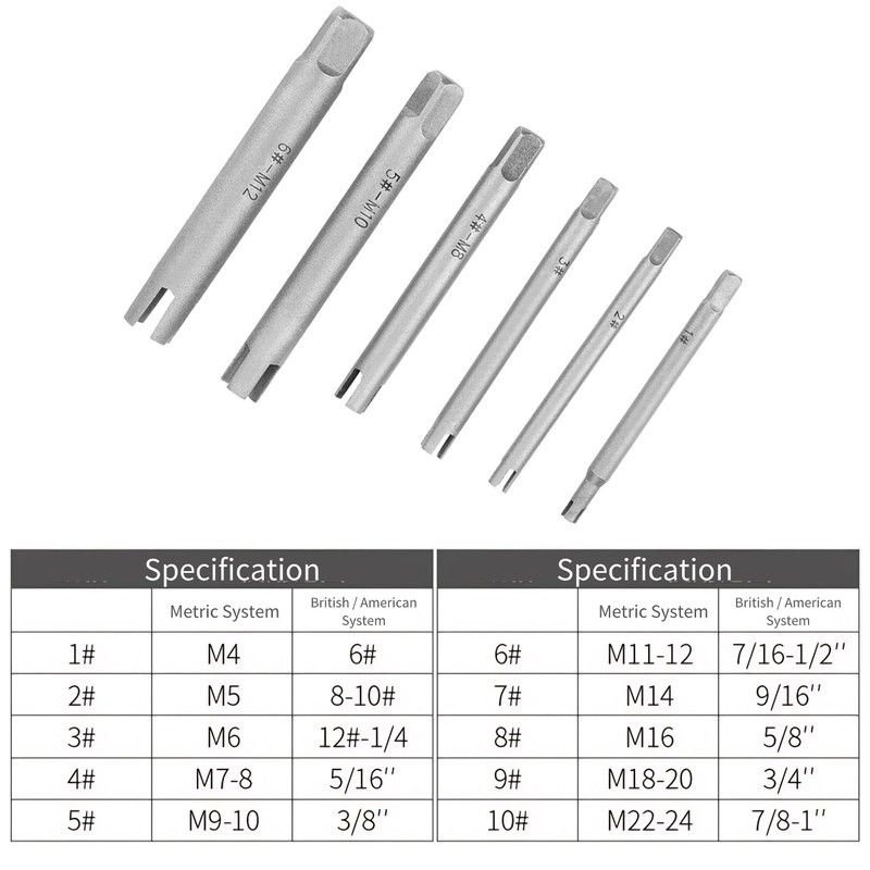 Tap Extractor Set Tap Extractors Broken Tap Extractor Steel Broken