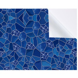 Nuanchu Vinyl Pool Liner Patch Self-Adhesive PVC Repair Patch for Swimming Pools Inflatable Boat(Marble,28 x 80 Inch)