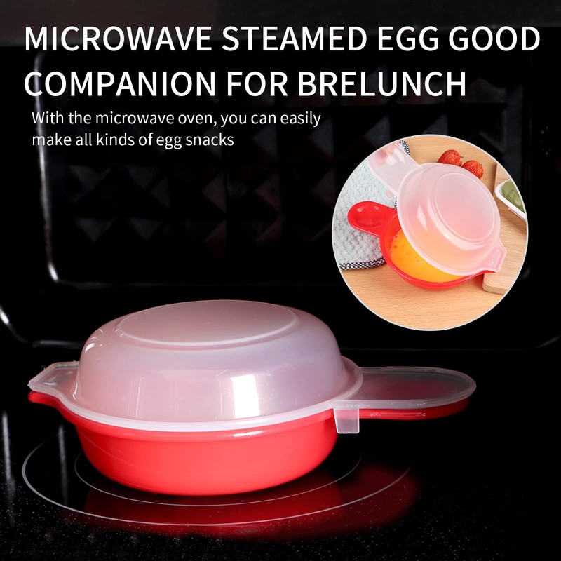 2 sets Microwave Egg Cooker,1 Minute Fast Egg Hamburg Omelet